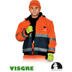 Kurtka ocieplana z odblaskami